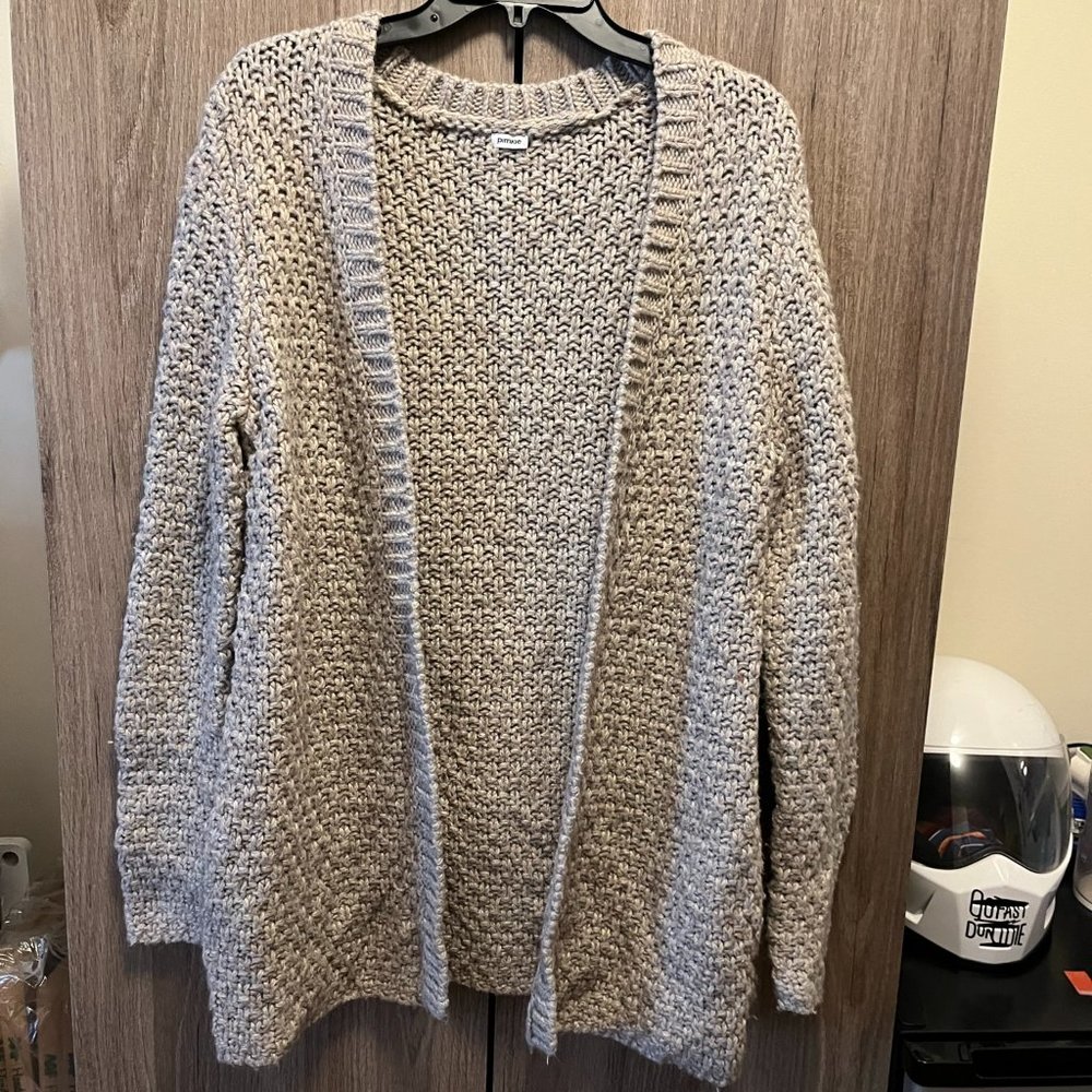 Pimkie knit cardigan. BEIGE, size MEDIUM